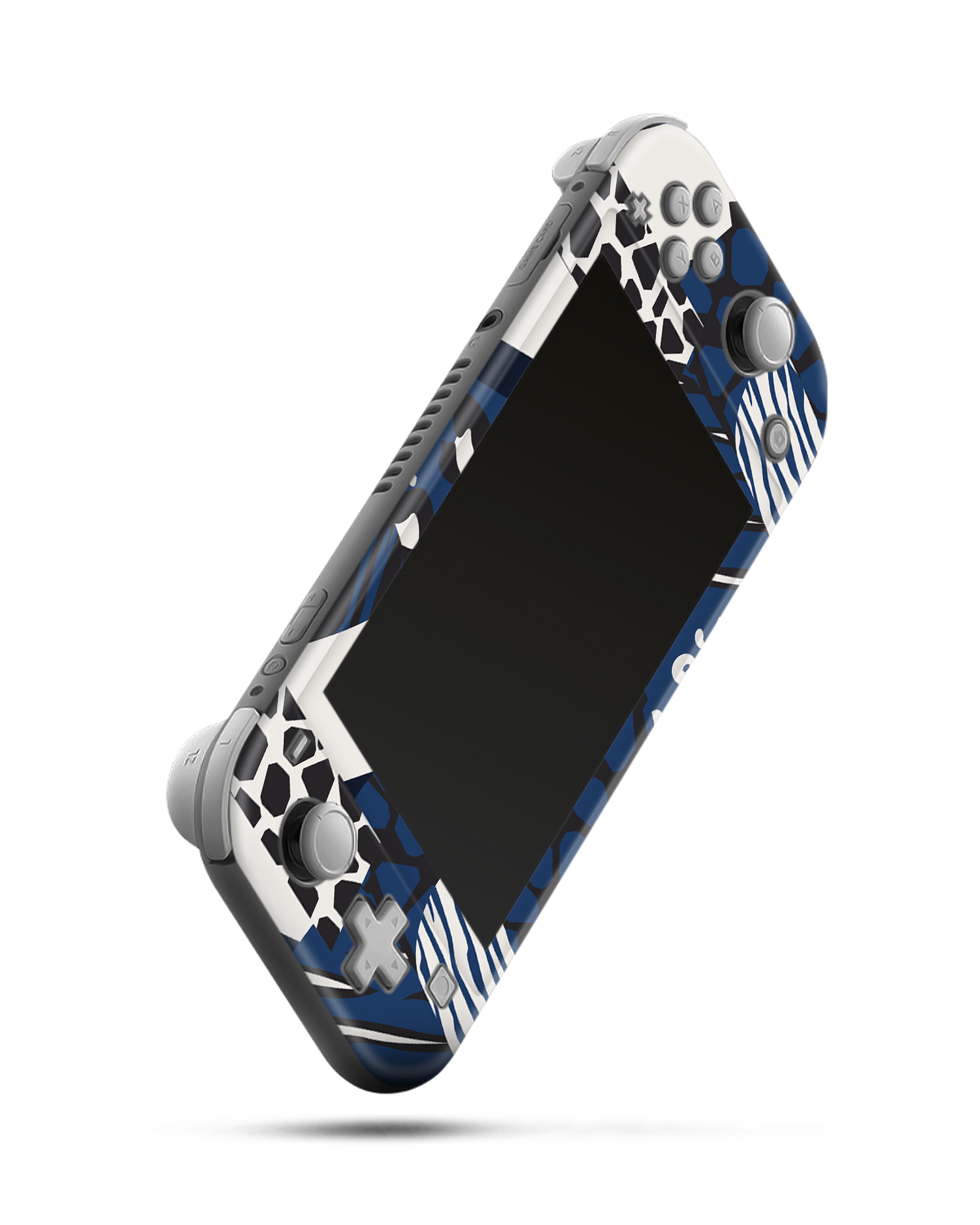 Animal Print Patchwork Console Skin for Nintendo Switch Lite: Side view