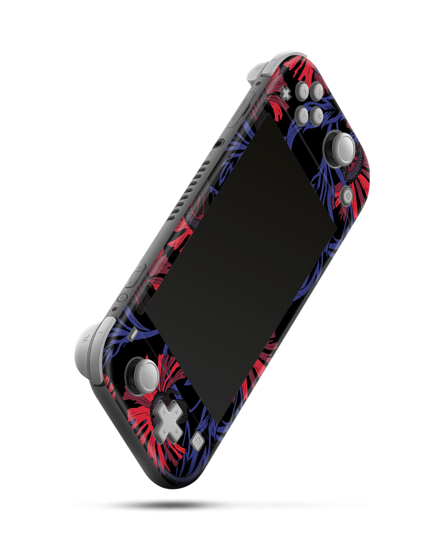 Midnight Floral Console Skin for Nintendo Switch Lite: Side view
