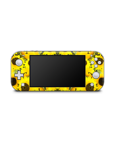 Sunflowers Console Skin for Nintendo Switch Lite: Front view