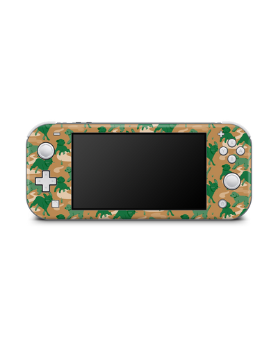 Dog Camo Console Skin for Nintendo Switch Lite: Front view