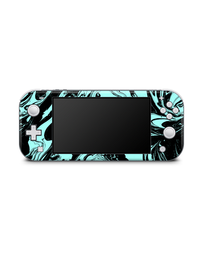 Mint Swirl Console Skin for Nintendo Switch Lite: Front view