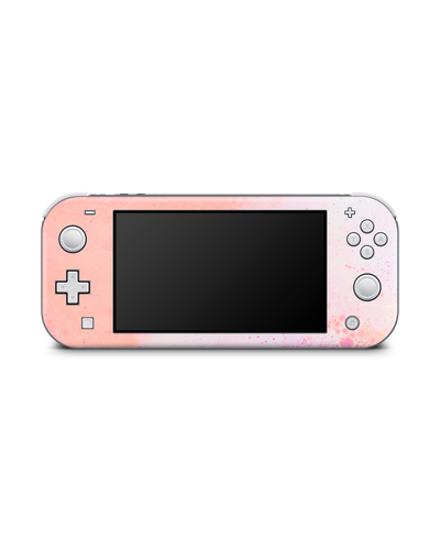 Peaches & Cream Marble Console Skin for Nintendo Switch Lite: Front view