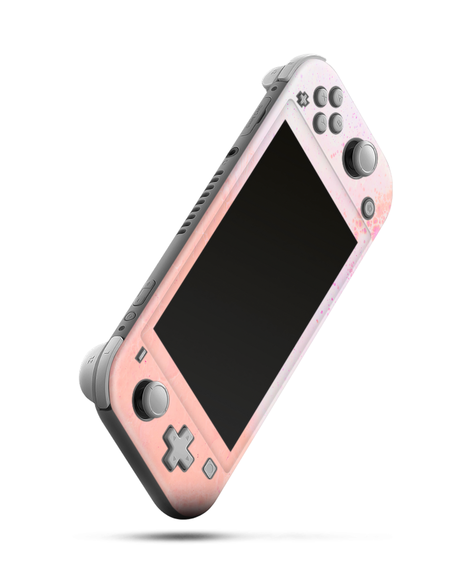 Peaches & Cream Marble Console Skin for Nintendo Switch Lite: Side view