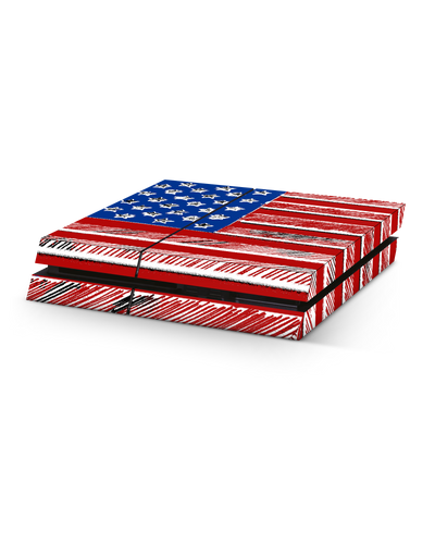 American Flag Color Console Skin for Sony PlayStation 4