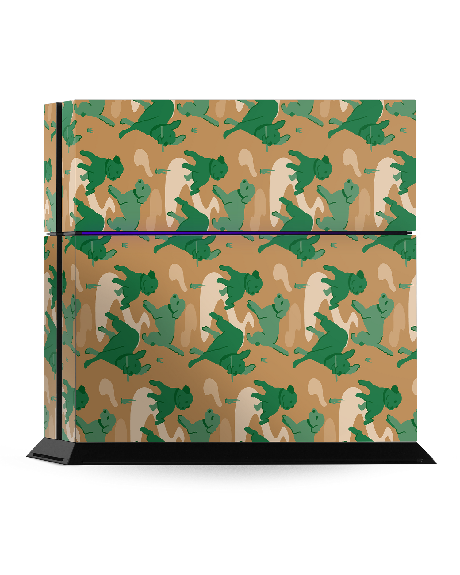 Dog Camo Console Skin for Sony PlayStation 4: Standing