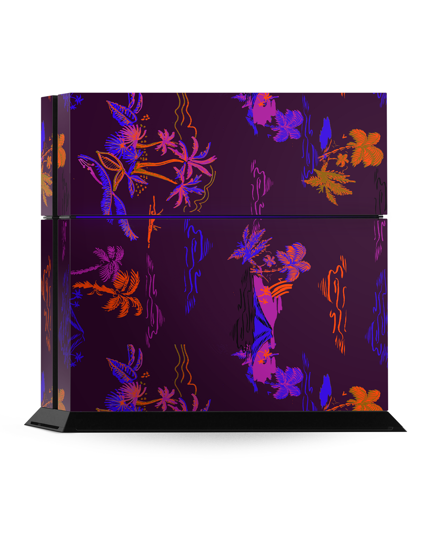 Neon Aloha Console Skin for Sony PlayStation 4: Standing