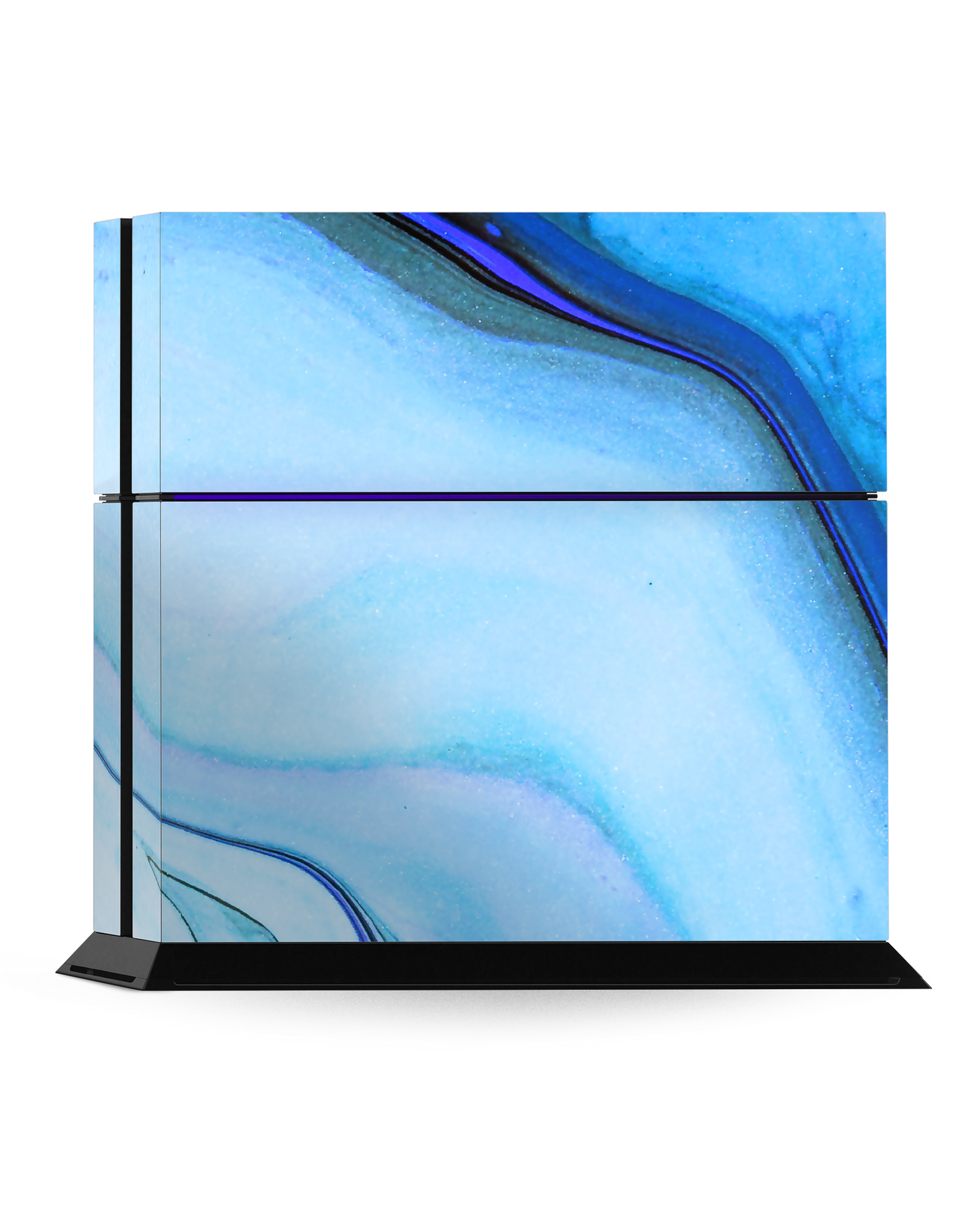 Cool Blues Console Skin for Sony PlayStation 4: Standing