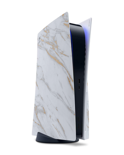 Gold Marble Elegance Console Skin for Sony PlayStation 5