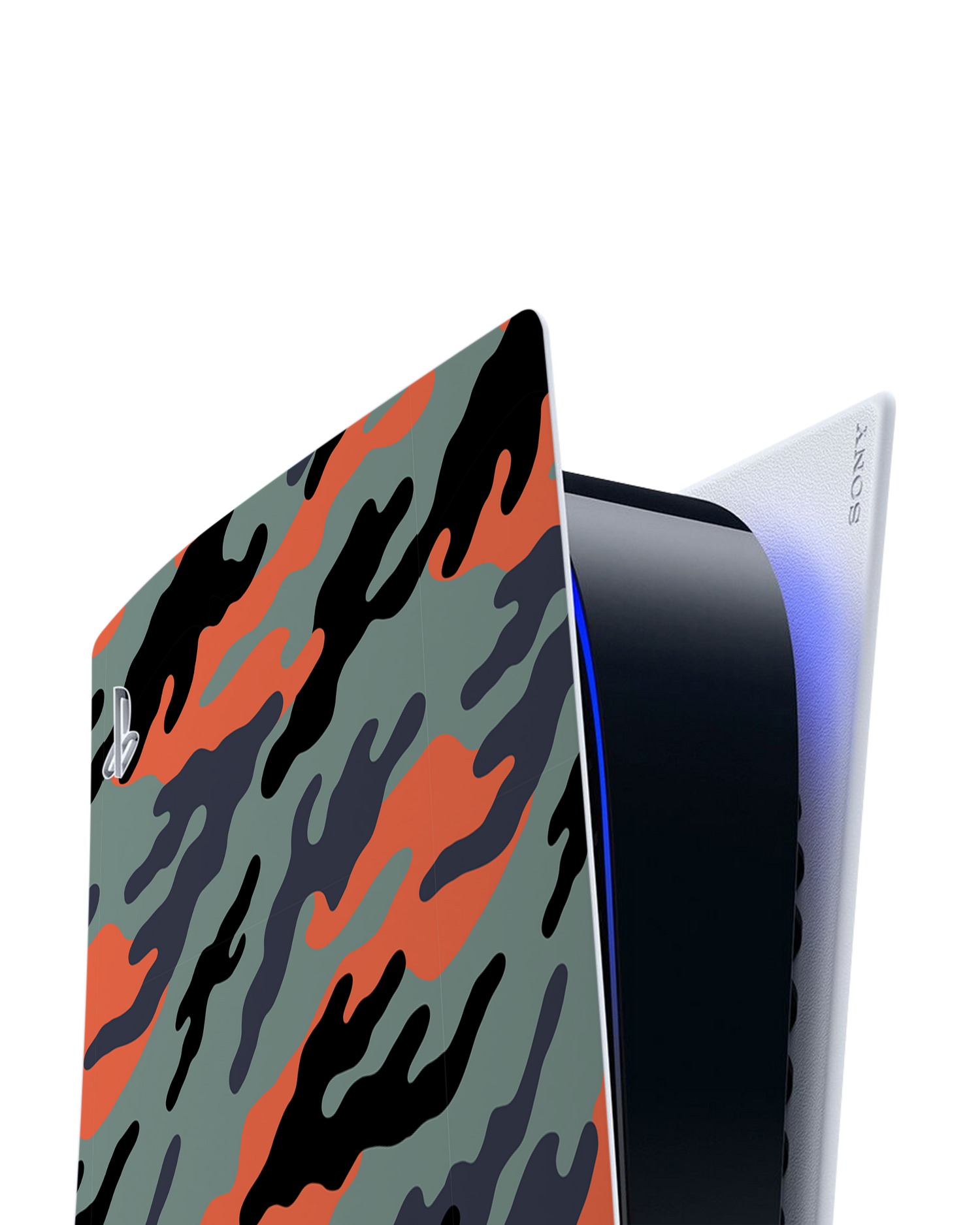 Camo Sunset Console Skin for Sony PlayStation 5: Detail shot