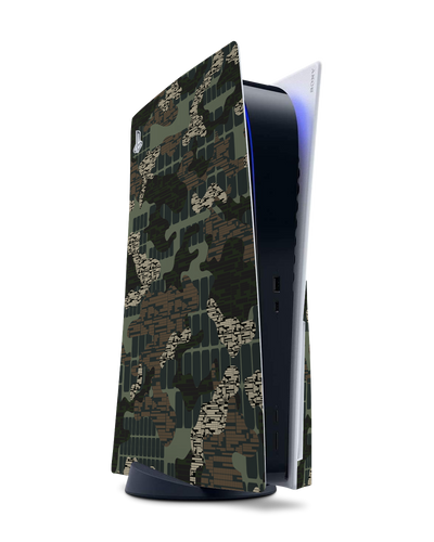 Green Camo Mix Console Skin for Sony PlayStation 5