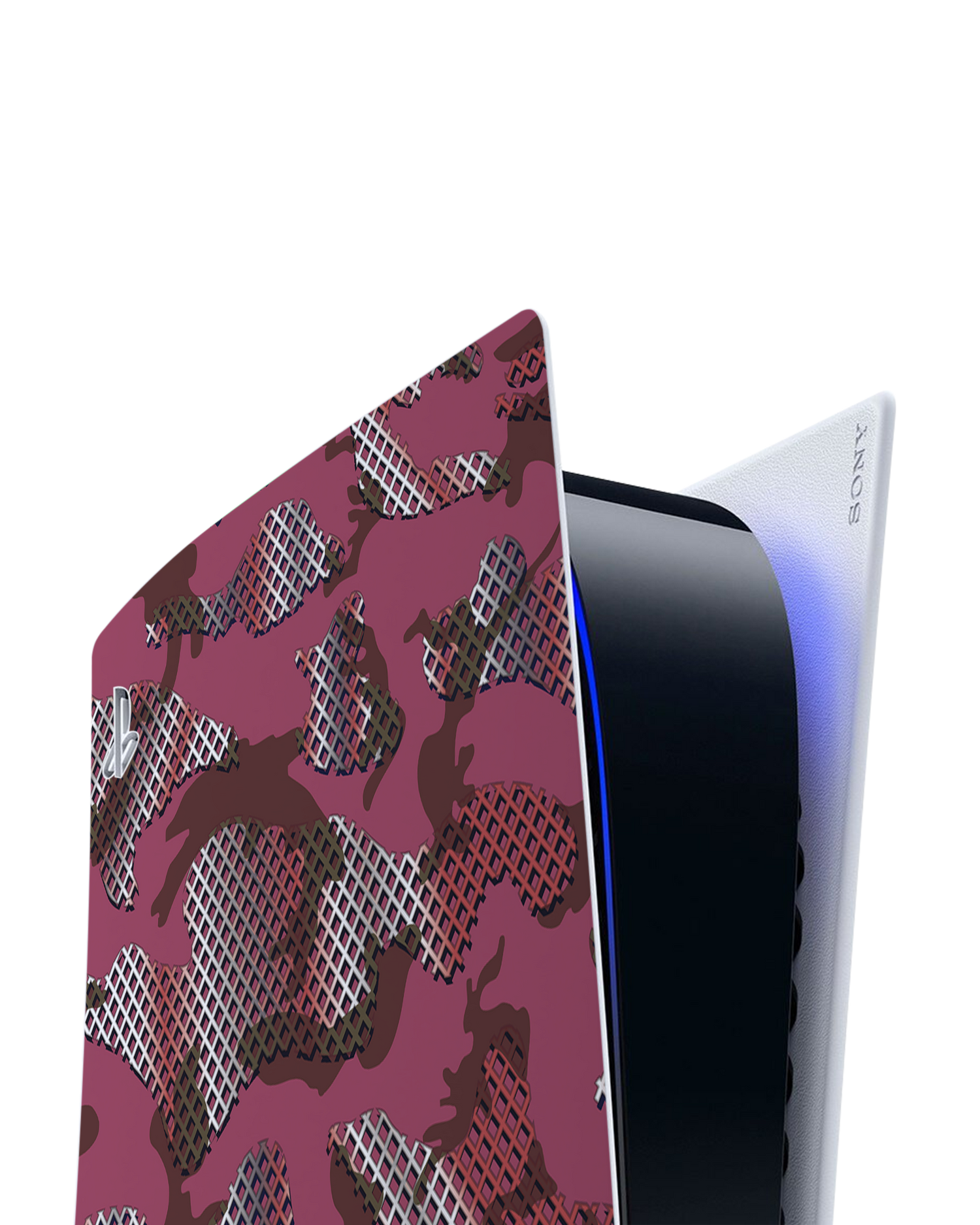 Fall Camo V Console Skin for Sony PlayStation 5: Detail shot