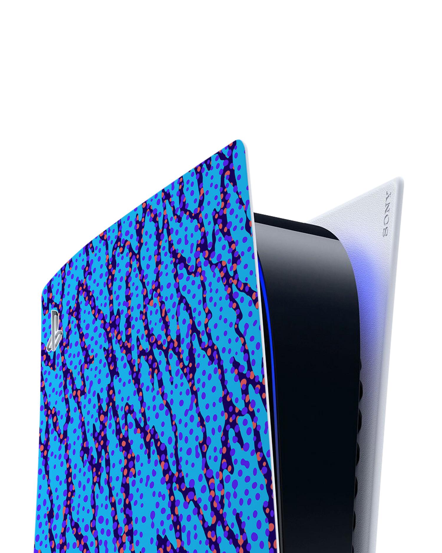Electric Ocean Console Skin for Sony PlayStation 5: Detail shot