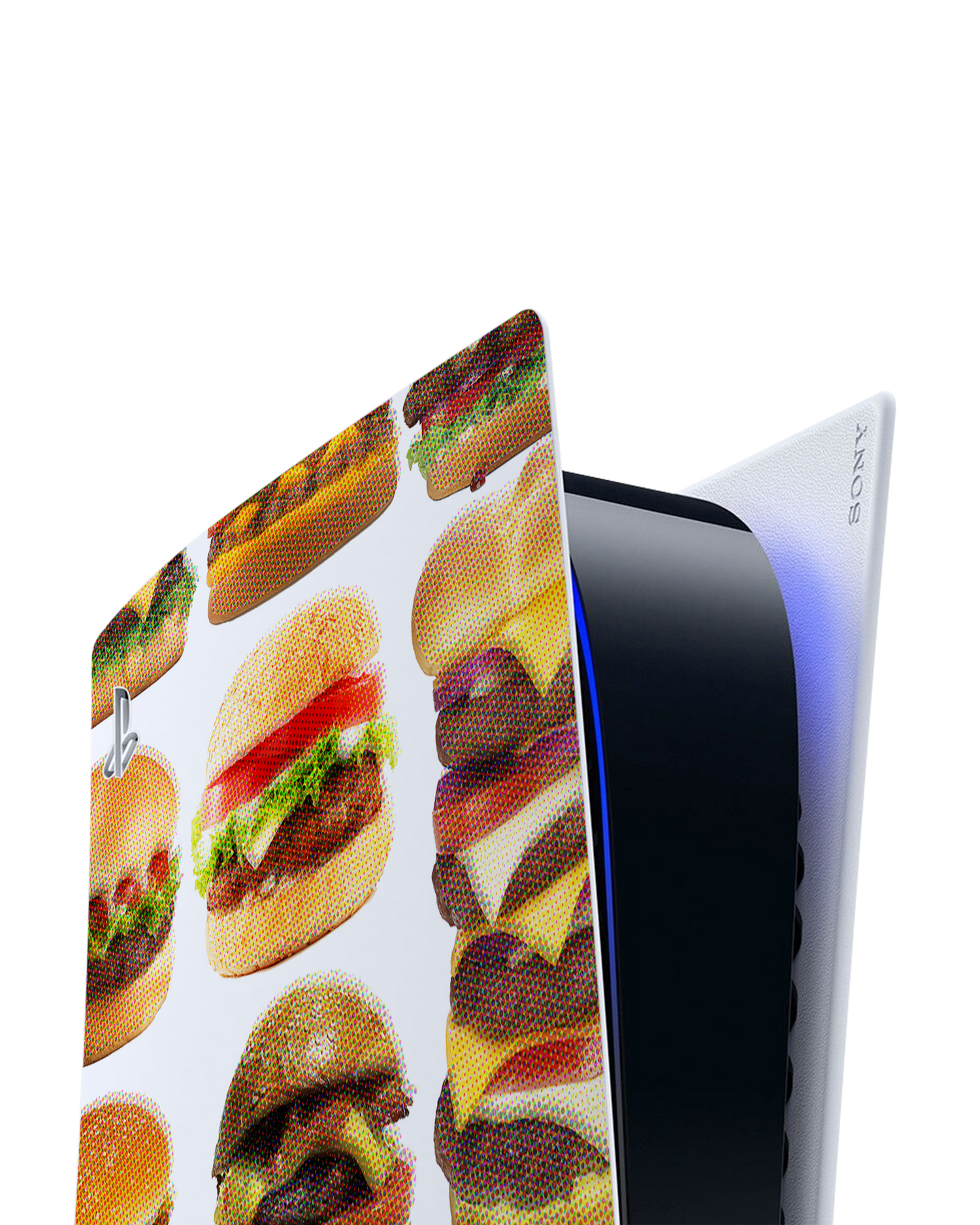 Burger Time Console Skin for Sony PlayStation 5: Detail shot