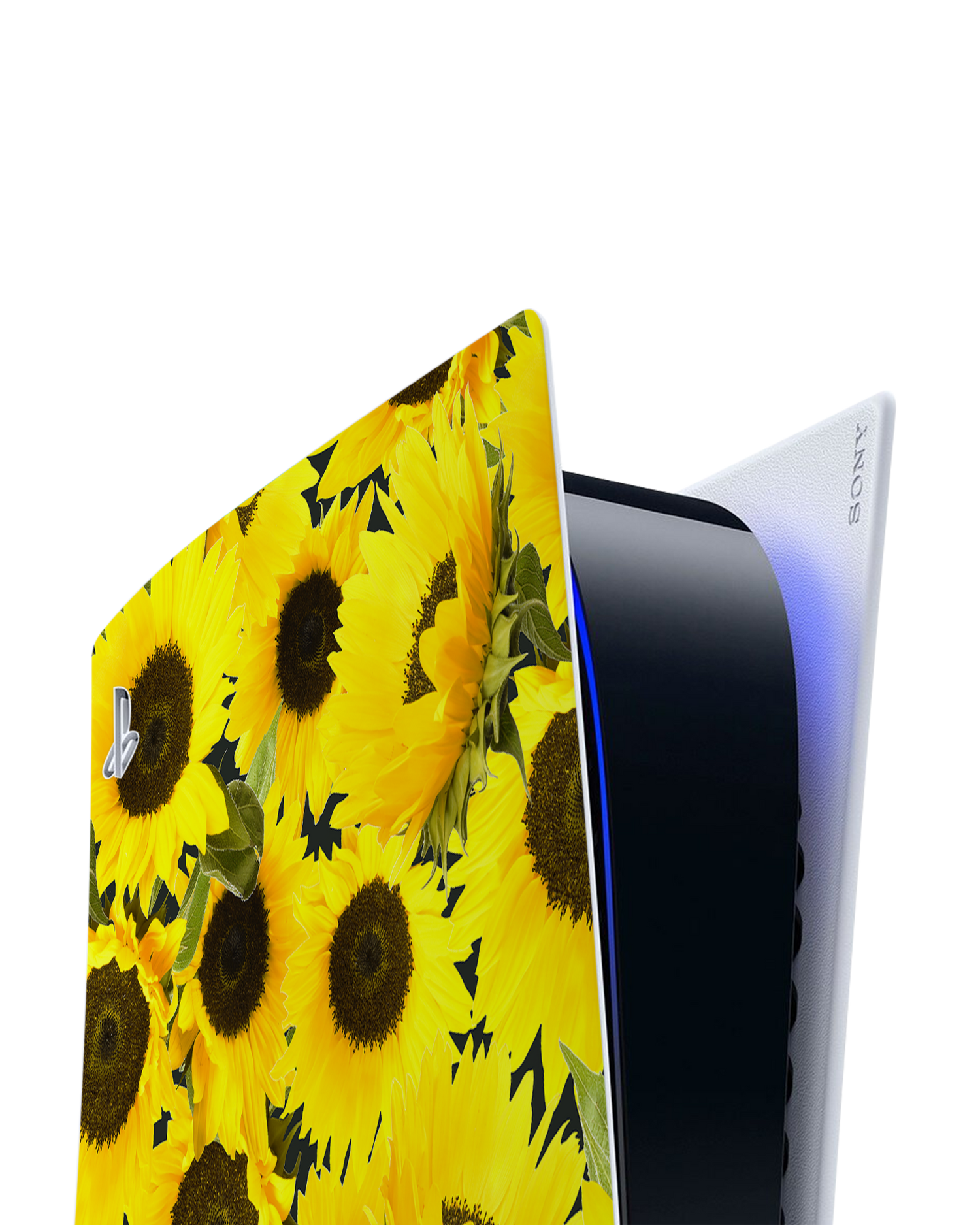 Sunflowers Console Skin for Sony PlayStation 5: Detail shot