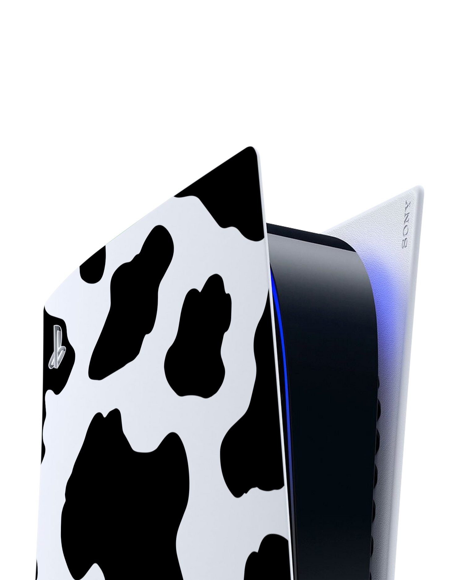 Cow Print 2 Console Skin for Sony PlayStation 5: Detail shot