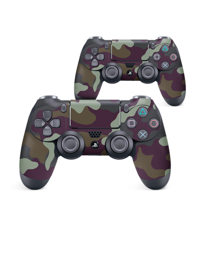 Night Camo Console Skin for Sony PlayStation 4 Controller: Front View