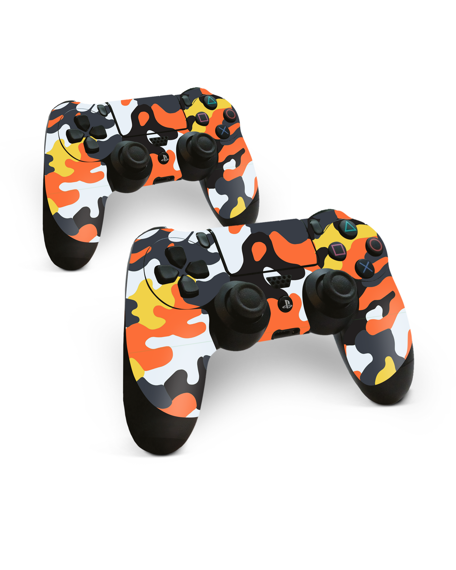 Colourful Camo Console Skin for Sony PlayStation 4 Controller: Side View