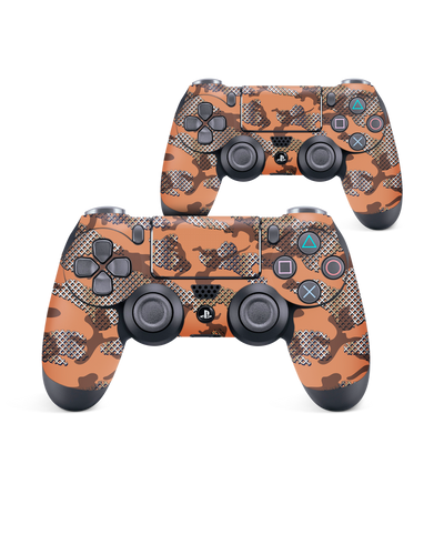 Fall Camo IV Console Skin for Sony PlayStation 4 Controller: Front View