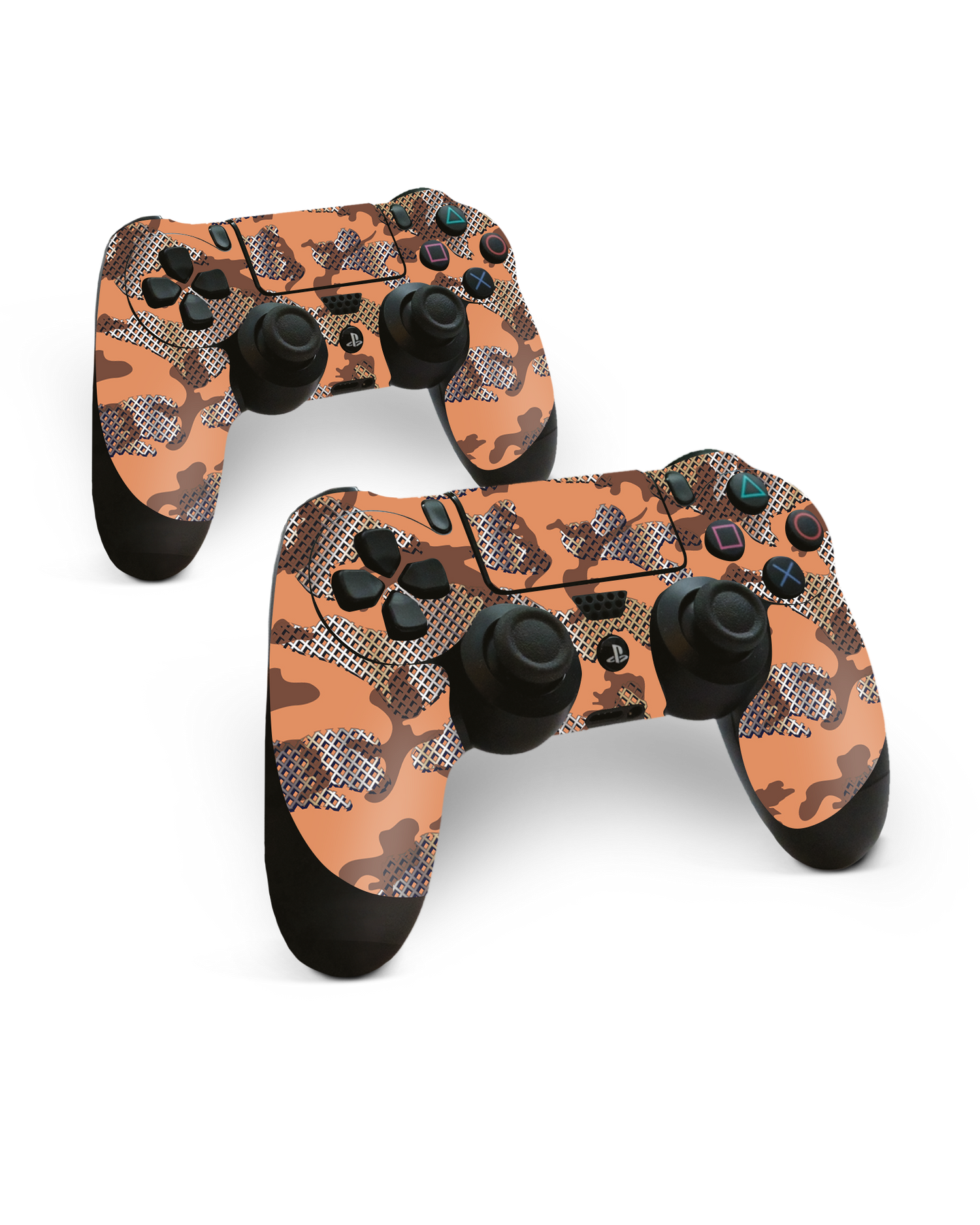 Fall Camo IV Console Skin for Sony PlayStation 4 Controller: Side View