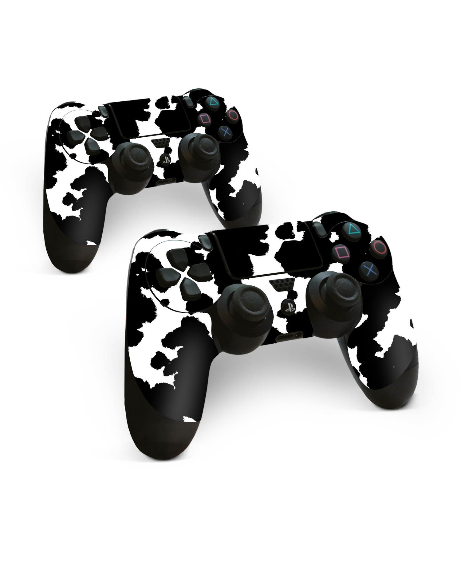 Cow Print Console Skin for Sony PlayStation 4 Controller: Side View