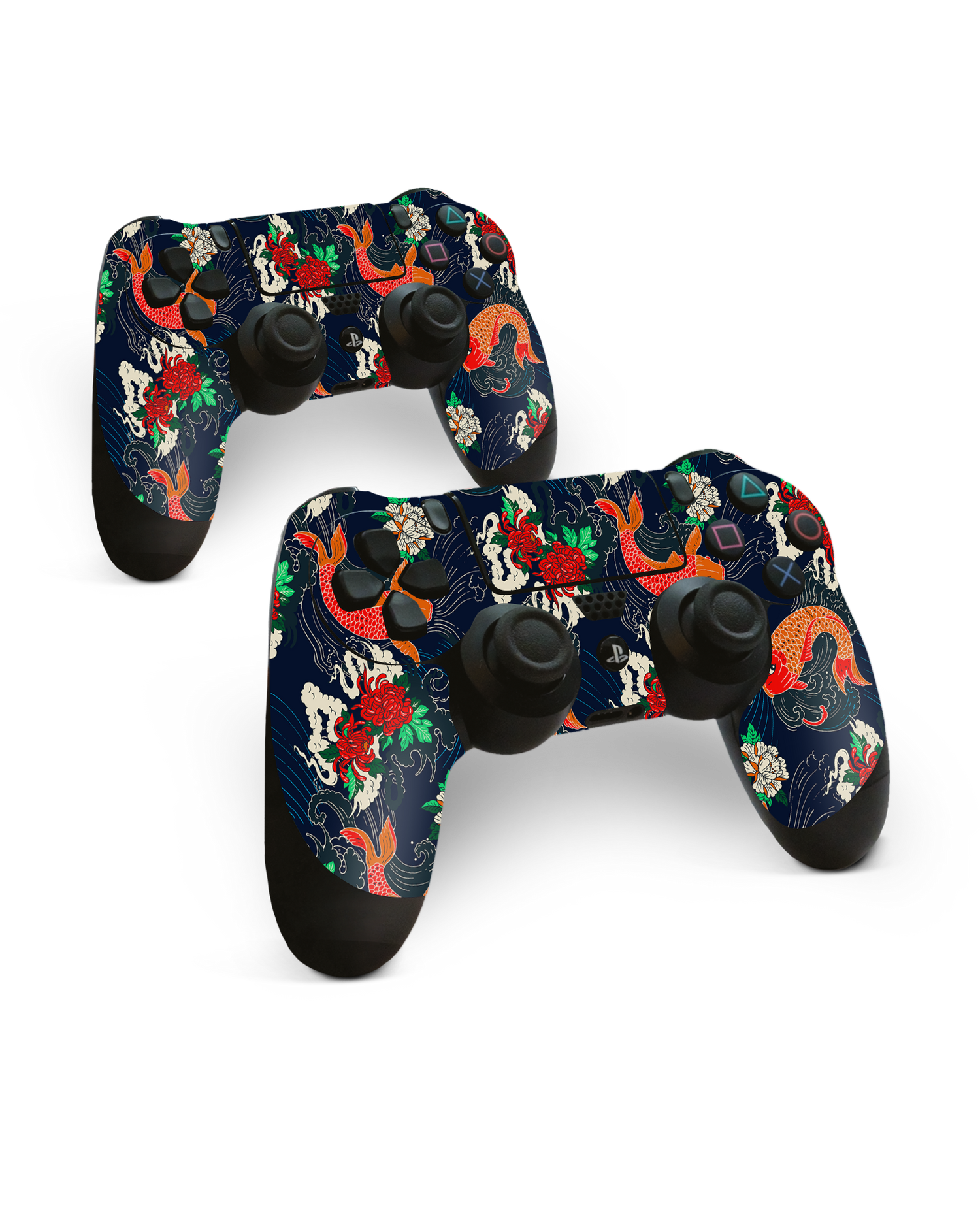 Repeating Koi Console Skin for Sony PlayStation 4 Controller: Side View