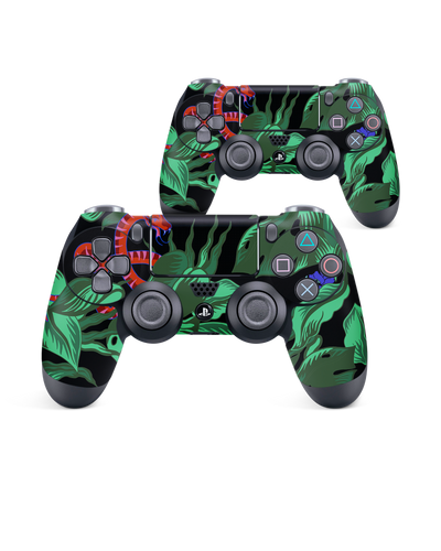 Tropical Snakes Console Skin for Sony PlayStation 4 Controller: Front View
