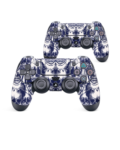Warped Skulls Console Skin for Sony PlayStation 4 Controller: Front View