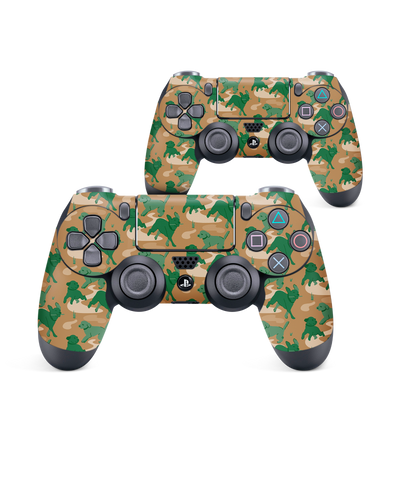 Dog Camo Console Skin for Sony PlayStation 4 Controller: Front View