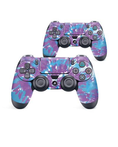 Classic Tie Dye Console Skin for Sony PlayStation 4 Controller: Front View