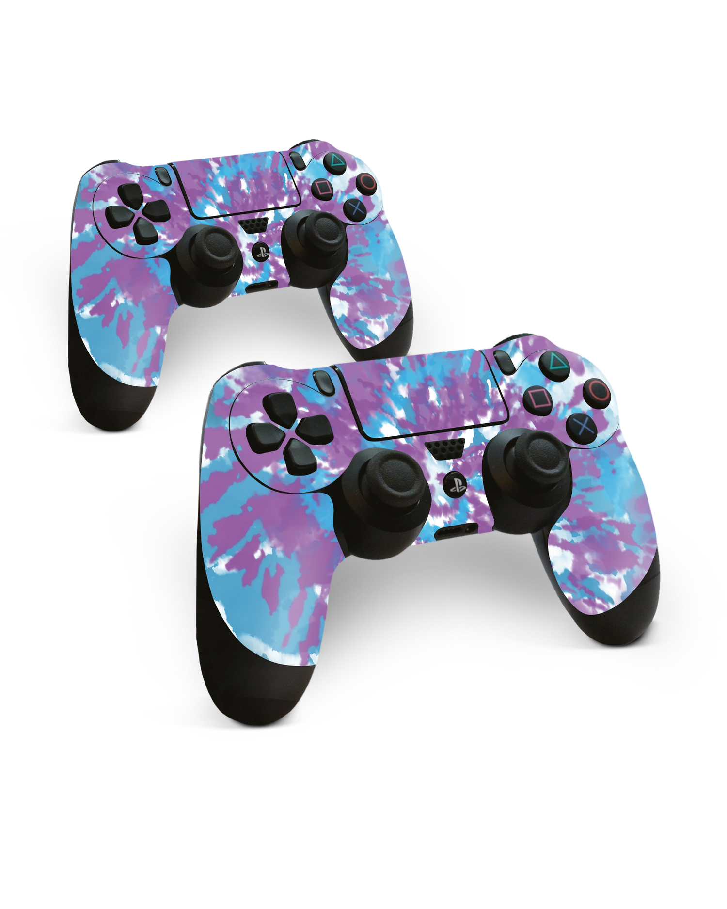 Classic Tie Dye Console Skin for Sony PlayStation 4 Controller: Side View