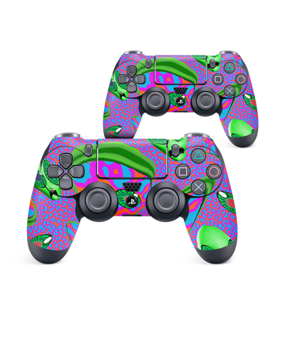 Alien Trip Console Skin for Sony PlayStation 4 Controller: Front View