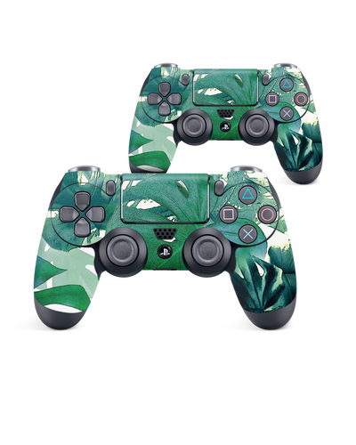Saturated Plants Console Skin for Sony PlayStation 4 Controller: Front View