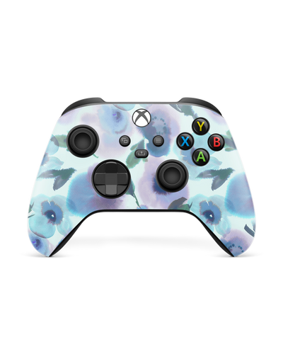 Watercolour Flowers Blue Console Skin for Microsoft XBOX Wireless Controller