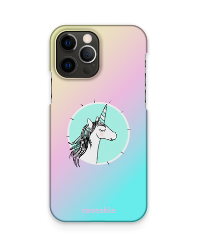 Happiness Unicorn Hard Shell Phone Case Apple iPhone 12, Apple iPhone 12 Pro