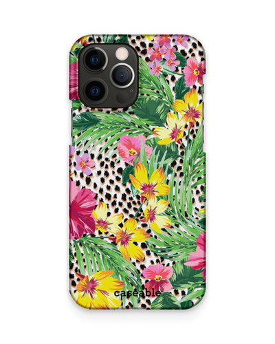 Tropical Cheetah Hard Shell Phone Case Apple iPhone 12, Apple iPhone 12 Pro