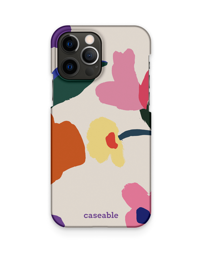 Handpainted Blooms Hard Shell Phone Case Apple iPhone 12, Apple iPhone 12 Pro