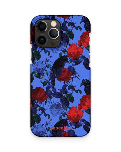 Roses And Ravens Hard Shell Phone Case Apple iPhone 12, Apple iPhone 12 Pro
