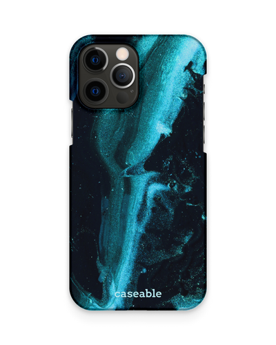 Deep Turquoise Sparkle Hard Shell Phone Case Apple iPhone 12, Apple iPhone 12 Pro