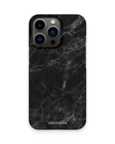 Midnight Marble Hard Shell Phone Case Apple iPhone 13 Pro