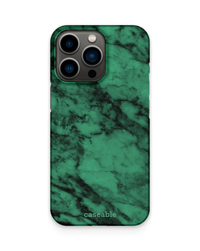 Green Marble Hard Shell Phone Case Apple iPhone 13 Pro