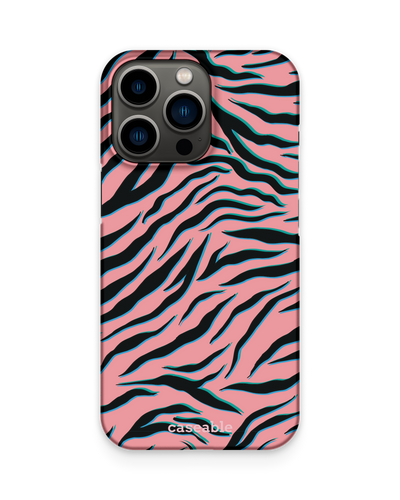 Pink Zebra Hard Shell Phone Case Apple iPhone 13 Pro