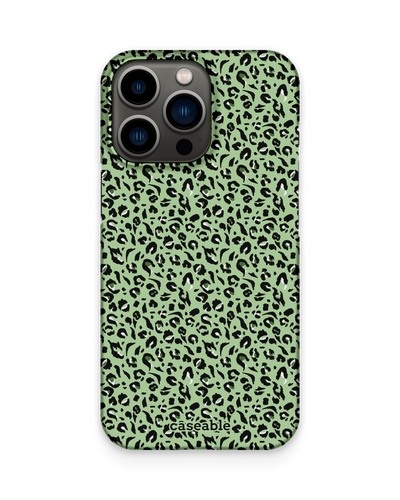 Mint Leopard Hard Shell Phone Case Apple iPhone 13 Pro