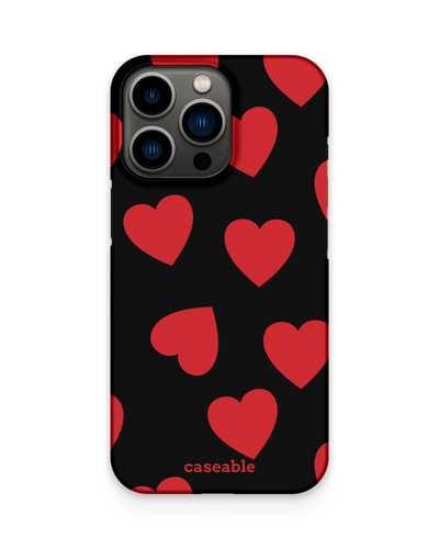 Repeating Hearts Hard Shell Phone Case Apple iPhone 13 Pro
