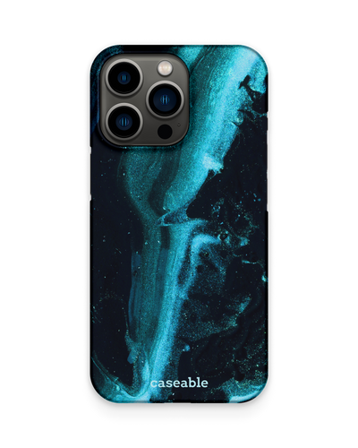 Deep Turquoise Sparkle Hard Shell Phone Case Apple iPhone 13 Pro