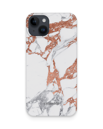 Marble Mix Hard Shell Phone Case for Apple iPhone 15 Plus