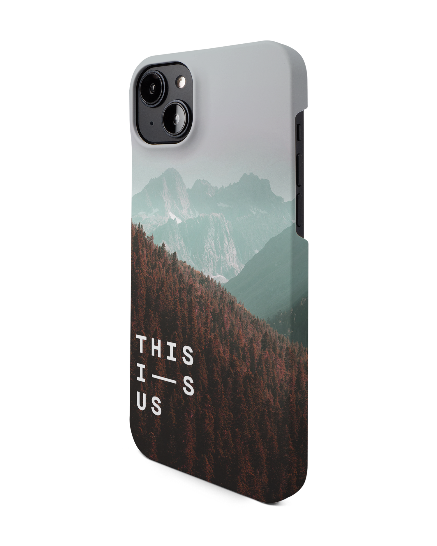 Into the Woods Hard Shell Phone Case for Apple iPhone 14 Plus: View from the right side