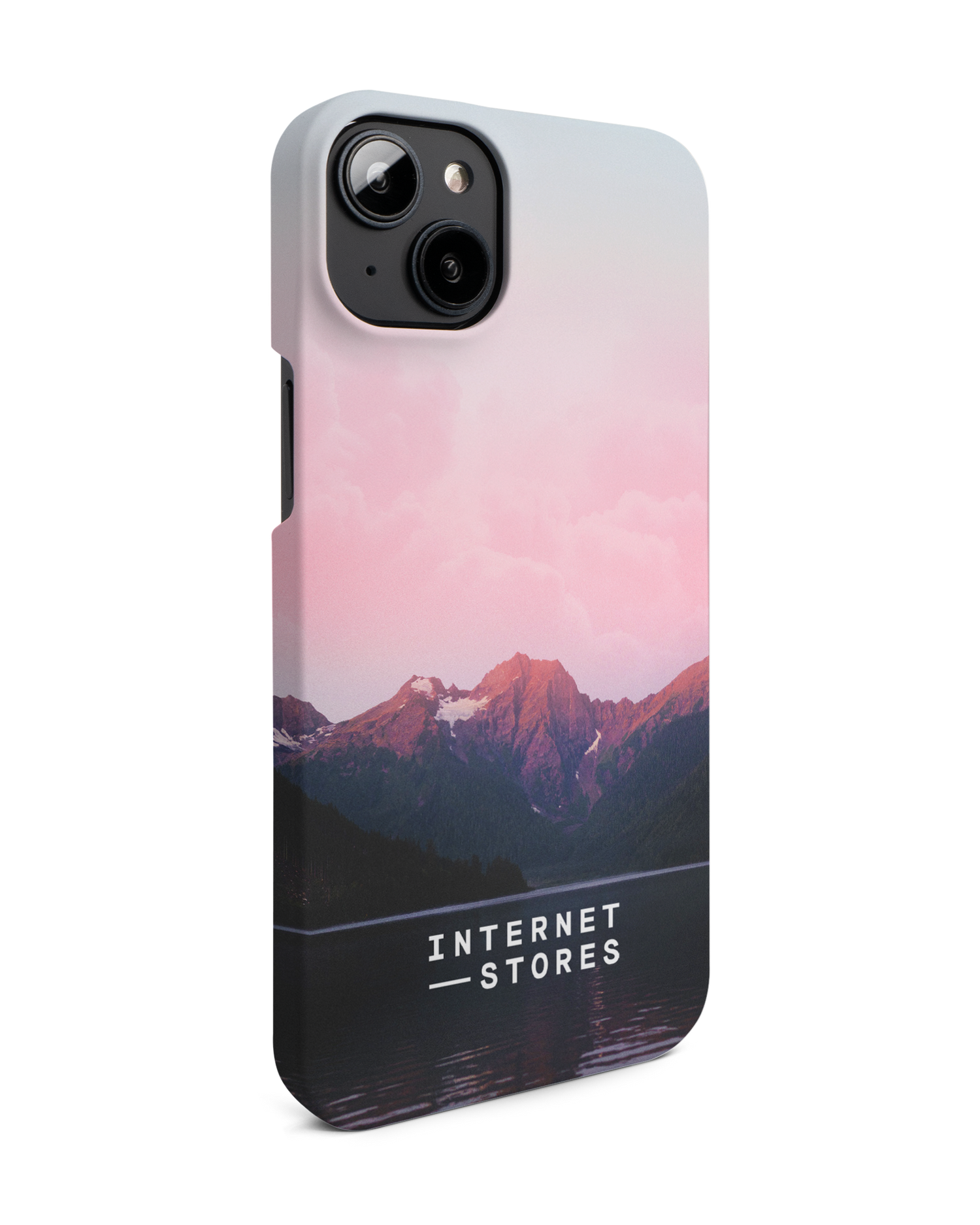 Lake Hard Shell Phone Case for Apple iPhone 14 Plus: View from the left side