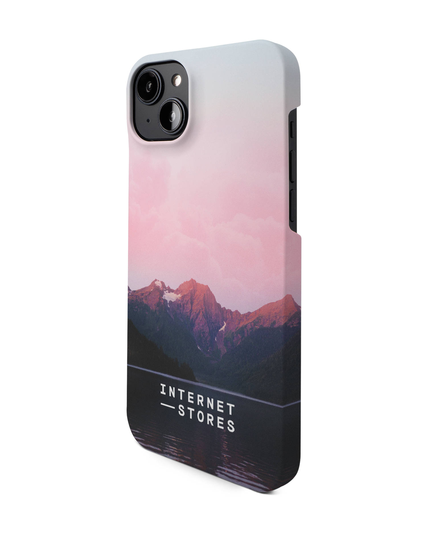 Lake Hard Shell Phone Case for Apple iPhone 14 Plus: View from the right side