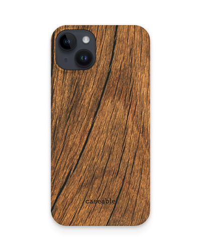 Wood Hard Shell Phone Case for Apple iPhone 14 Plus