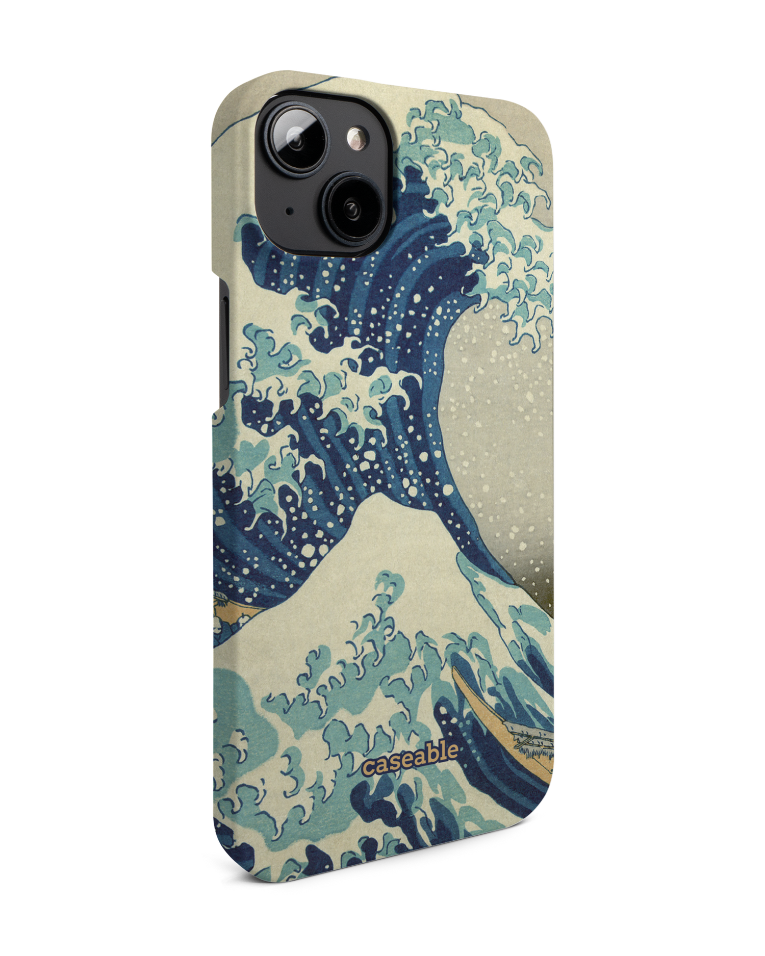 Great Wave Off Kanagawa By Hokusai Hard Shell Phone Case for Apple iPhone 14 Plus: View from the left side